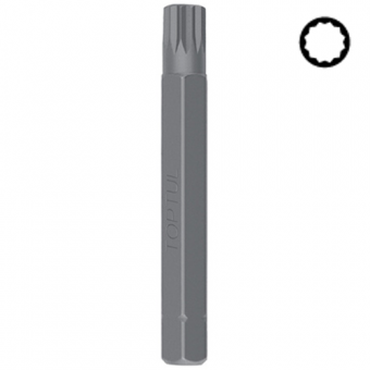 Бита Spline M5 (12-гранник) 10мм L75мм TOPTUL