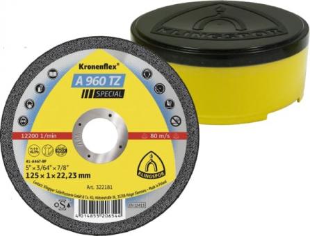 Отрезной круг Kronenflex Klingspor SPECIAL A960TZ 125x1x22,23/DOSE мм