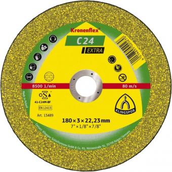 Отрезной круг Kronenflex Klingspor EXTRA C24M 230x3x22,23 мм