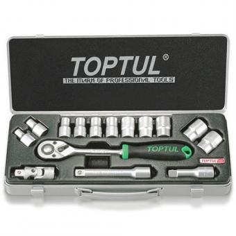 Набор инструментов 1/2" 15 ед. (6-гр.) TOPTUL