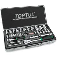 Набір головок з тріскачкою 1/4", 1/2" 34 од. TOPTUL