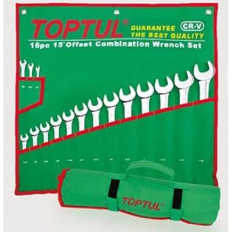Набор ключей дюймовых комбинированных TOPTUL 16шт. (1/4"-1-1/4")