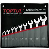 Набір ріжкових ключів 6-32 мм TOPTUL 10 шт.