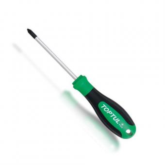 Викрутка хрестова TOPTUL PH2x100 мм Anti-Slip