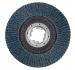 Лепестковый тарельчатый круг Wendt Power Powerflex корунд цирконий R120 тип G17 (конический 15°) 125x22,23 мм (уменьшенная тарелка)
